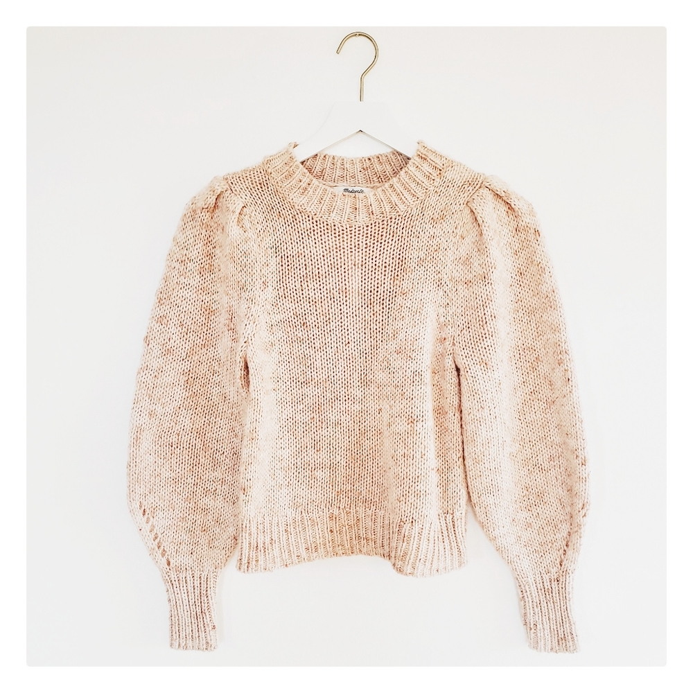 Madewell | Pleat Shoulder Pullover Sweater